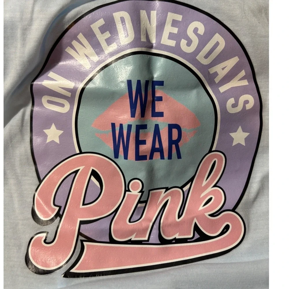 NWOT Mean Girls Dog Shirt Size XXXL Blue and Pink 